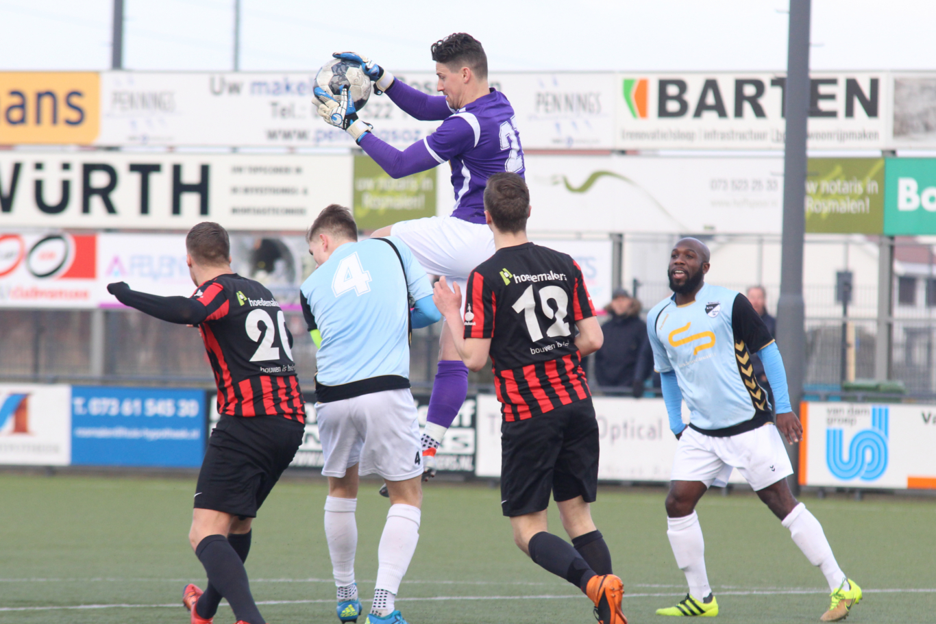 Baldadige beelden: Felix van Berkel (Quick'20) en Koen van Boxtel (OJC Rosmalen).